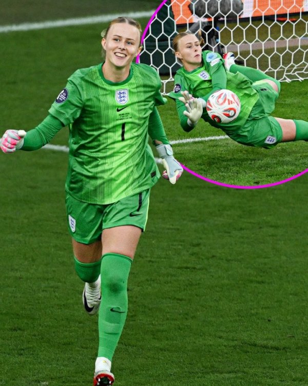 European Cup final save point + MVP! England goalkeeper Hampton is born with strabismus and has a deficit in depth perception