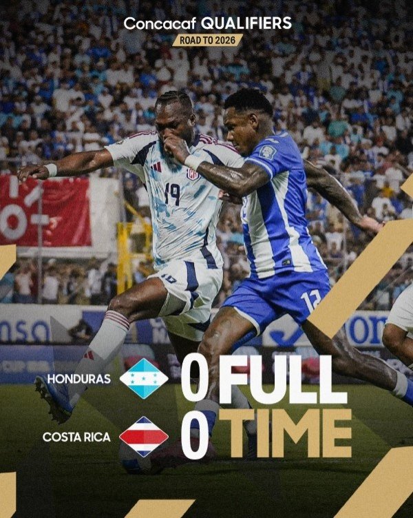 In the world preliminaries, Costa Rica tied with Honduras 0-0 and temporarily ranked third in the group with 3 points from 3 rounds.