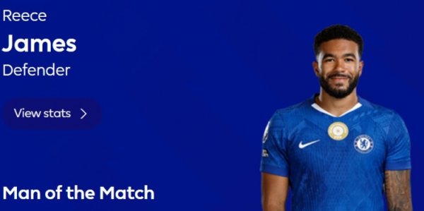 Passing and shooting, Premier League official: Reece James was elected the best player in Chelsea s 3-0 Forest victory