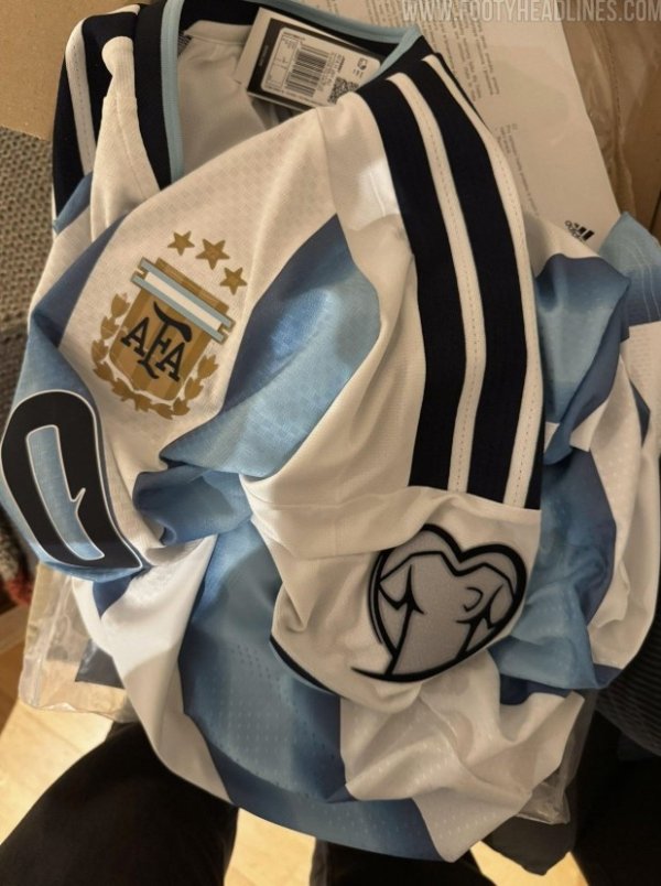 Own goal, Adidas official website sells Argentina World Cup jersey with European qualifying armband